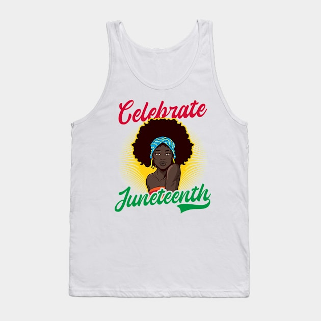 Juneteenth 1865 Shirt | Black Women Celebrate Tank Top by Gawkclothing